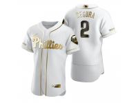 Men Philadelphia Phillies Jean Segura Nike White Golden Edition Jersey