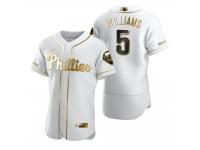 Men Philadelphia Phillies Nick Williams Nike White Golden Edition Jersey