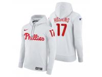 Men Philadelphia Phillies Rhys Hoskins Nike White Home Hoodie