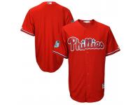 Men Philadelphia Phillies Scarlet 2017 Spring Training Cool Base Authentic Team Jersey