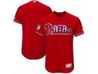 Men Philadelphia Phillies Scarlet 2017 Spring Training Flex Base Authentic Team Jersey