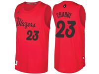 Men Portland Trail Blazers #23 Allen Crabbe Red 2016 Christmas Day NBA Swingman Jersey