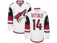 Men Reebok Arizona Coyotes #14 Joe Vitale Premier White Away NHL Jersey