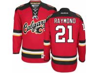 Men Reebok Calgary Flames #21 Mason Raymond Premier Red New Third NHL Jersey
