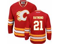 Men Reebok Calgary Flames #21 Mason Raymond Premier Red Third NHL Jersey