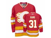Men Reebok Calgary Flames #31 Karri Ramo Premier Red Third NHL Jersey
