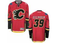 Men Reebok Calgary Flames #39 Doug Gilmour Premier Red Home NHL Jersey