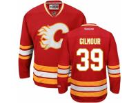 Men Reebok Calgary Flames #39 Doug Gilmour Premier Red Third NHL Jersey