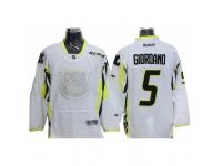 Men Reebok Calgary Flames #5 Mark Giordano Premier White 2015 All Star NHL Jersey