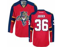 Men Reebok Florida Panthers #36 Jussi Jokinen Premier Red Home NHL Jersey