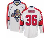 Men Reebok Florida Panthers #36 Jussi Jokinen Premier White Away NHL Jersey