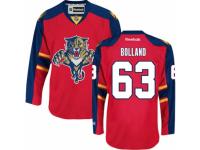 Men Reebok Florida Panthers #63 Dave Bolland Premier Red Home NHL Jersey