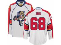 Men Reebok Florida Panthers #68 Jaromir Jagr Premier White Away NHL Jersey