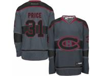 Men Reebok Montreal Canadiens #31 Carey Price Charcoal Cross Check Fashion NHL Jersey