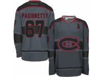 Men Reebok Montreal Canadiens #67 Max Pacioretty Charcoal Cross Check Fashion NHL Jersey