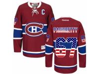 Men Reebok Montreal Canadiens #67 Max Pacioretty Red USA Flag Fashion NHL Jersey