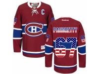 Men Reebok Montreal Canadiens #67 Max Pacioretty Red USA Flag Fashion NHL Jersey