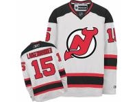 Men Reebok New Jersey Devils #15 Jamie Langenbrunner Premier White Away NHL Jersey