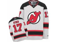 Men Reebok New Jersey Devils #17 Michael Ryder Premier White Away NHL Jersey