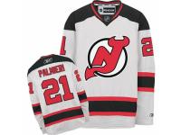 Men Reebok New Jersey Devils #21 Kyle Palmieri Premier White Away NHL Jersey