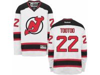 Men Reebok New Jersey Devils #22 Jordin Tootoo Premier White Away NHL Jersey