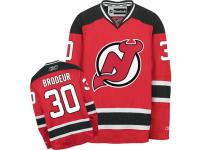 Men Reebok New Jersey Devils #30 Martin Brodeur Premier Red Home NHL Jersey