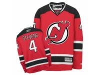 Men Reebok New Jersey Devils #4 Scott Stevens Premier Red Home NHL Jersey