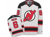 Men Reebok New Jersey Devils #6 Andy Greene Premier White Away NHL Jersey