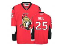 Men Reebok Ottawa Senators #25 Chris Neil Premier Red Home NHL Jersey