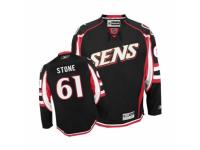 Men Reebok Ottawa Senators #61 Mark Stone Premier Black Third NHL Jersey