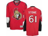 Men Reebok Ottawa Senators #61 Mark Stone Premier Red Home NHL Jersey