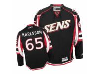 Men Reebok Ottawa Senators #65 Erik Karlsson Premier Black Third NHL Jersey