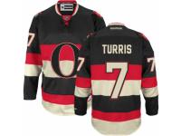 Men Reebok Ottawa Senators #7 Kyle Turris Premier Black New Third NHL Jersey