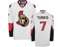 Men Reebok Ottawa Senators #7 Kyle Turris Premier White Away NHL Jersey