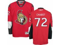 Men Reebok Ottawa Senators #72 Thomas Chabot Premier Red Home NHL Jersey