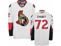 Men Reebok Ottawa Senators #72 Thomas Chabot Premier White Away NHL Jersey