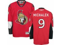 Men Reebok Ottawa Senators #9 Milan Michalek Premier Red Home NHL Jersey