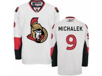 Men Reebok Ottawa Senators #9 Milan Michalek Premier White Away NHL Jersey