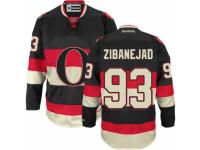 Men Reebok Ottawa Senators #93 Mika Zibanejad Premier Black New Third NHL Jersey