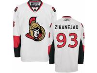 Men Reebok Ottawa Senators #93 Mika Zibanejad Premier White Away NHL Jersey