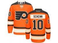 Men Reebok Philadelphia Flyers #10 Brayden Schenn Premier Orange New Third NHL Jersey