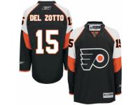 Men Reebok Philadelphia Flyers #15 Michael Del Zotto Premier Black Third NHL Jersey