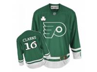 Men Reebok Philadelphia Flyers #16 Bobby Clarke Premier Green St Patty Day NHL Jersey