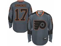 Men Reebok Philadelphia Flyers #17 Wayne Simmonds Premier Charcoal Cross Check Fashion NHL Jersey