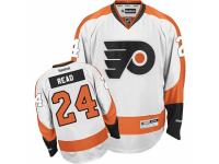 Men Reebok Philadelphia Flyers #24 Matt Read Premier White Away NHL Jersey