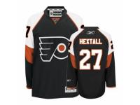 Men Reebok Philadelphia Flyers #27 Ron Hextall Premier Black Third NHL Jersey