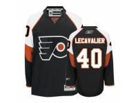 Men Reebok Philadelphia Flyers #40 Vincent Lecavalier Premier Black Third NHL Jersey