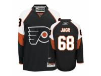 Men Reebok Philadelphia Flyers #68 Jaromir Jagr Premier Black Third NHL Jersey