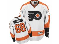 Men Reebok Philadelphia Flyers #68 Jaromir Jagr Premier White Away NHL Jersey