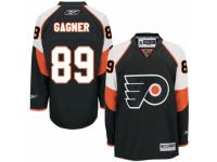 Men Reebok Philadelphia Flyers #89 Sam Gagner Premier Black Third NHL Jersey